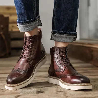 British High-top Retro Tooling Martin Boots